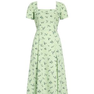 Leith Square Neck Midi Dress NWT